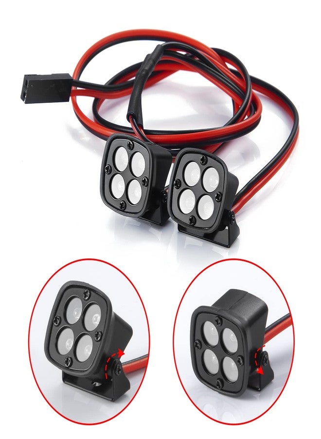 مصابيح أمامية LED من WEFEINO RC Crawler لسيارات Axial TRX-4 TRX6 SCX10 90046 RC Crawler (1#2) - Image 1